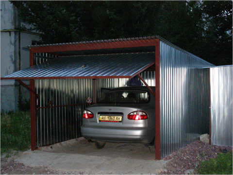  Гараж для одного автомобиля