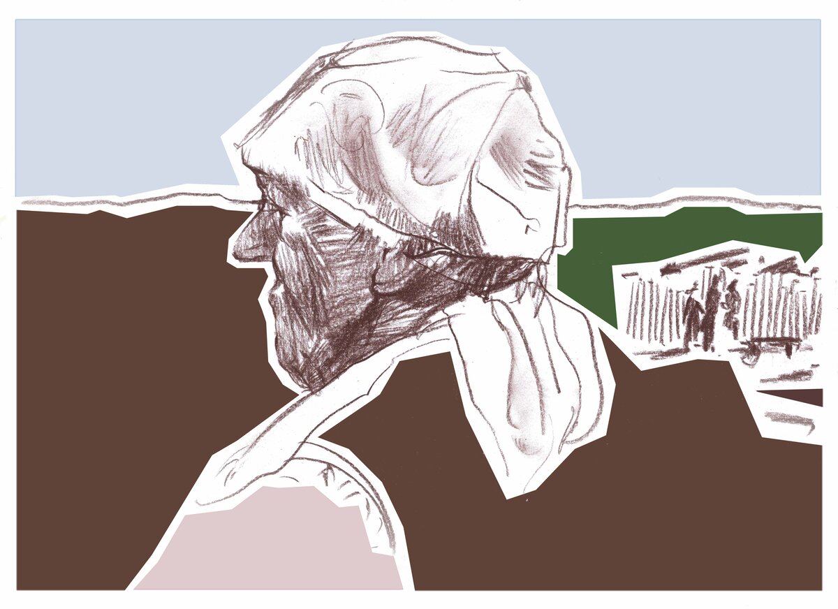 Краскова Людмила, г. Екатеринбург, иллюстрация «Сельские жители» к рассказу «Бабка». 1 место. Категория старше 18 лет