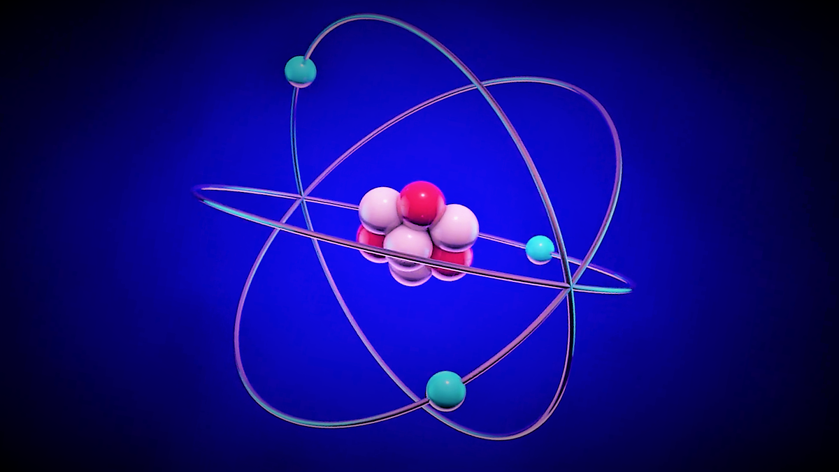 Модель атома 3D модель