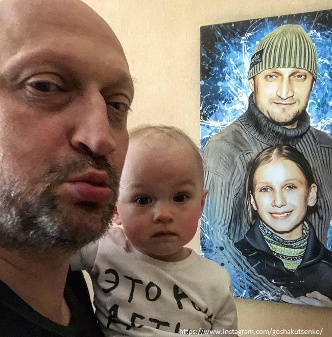 Гоша Куценко с младшей дочерью