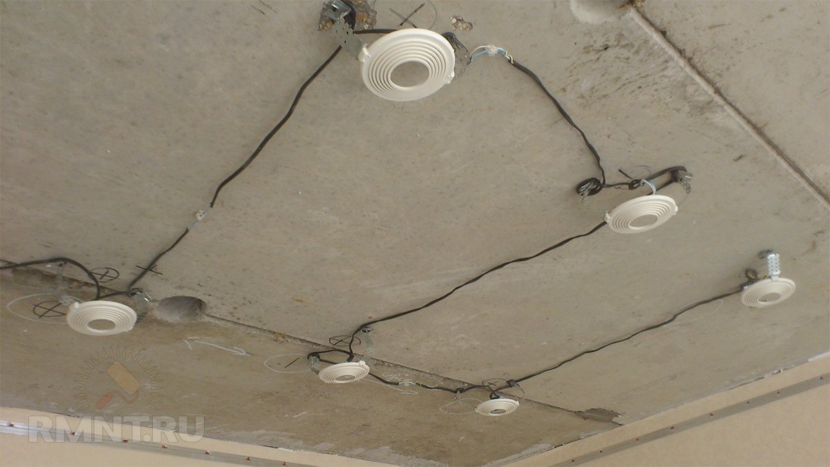 Инструкция по установке светильников в натяжной потолок