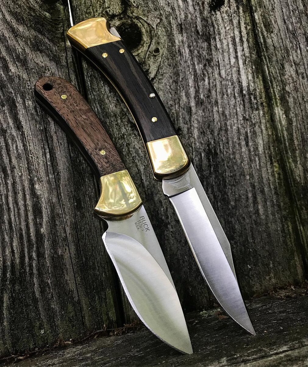 "Buck 110" складной и фиксированный вариант исполнения