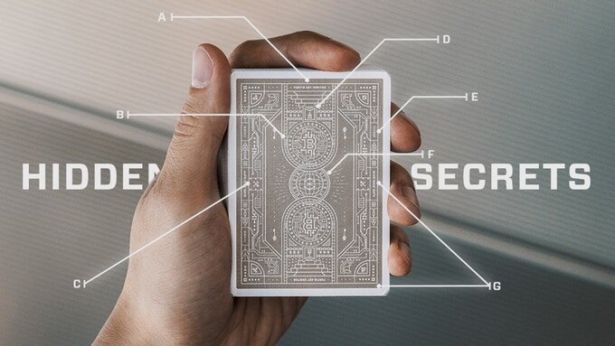 Рубашка колоды Bitcoin White Edition