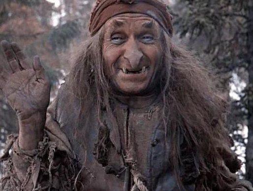 Милляр, Георгий Францевич в роли Бабы - Яги из известного фильма "Морозко".