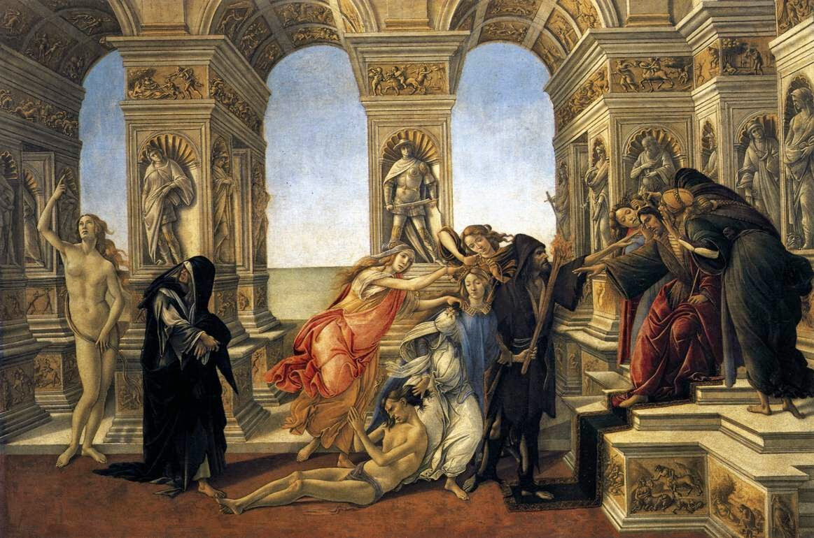 «Клевета» — Сандро Боттичелли, 1495