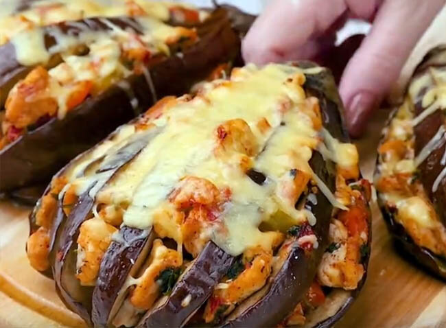 Рецепт баклажан слоями