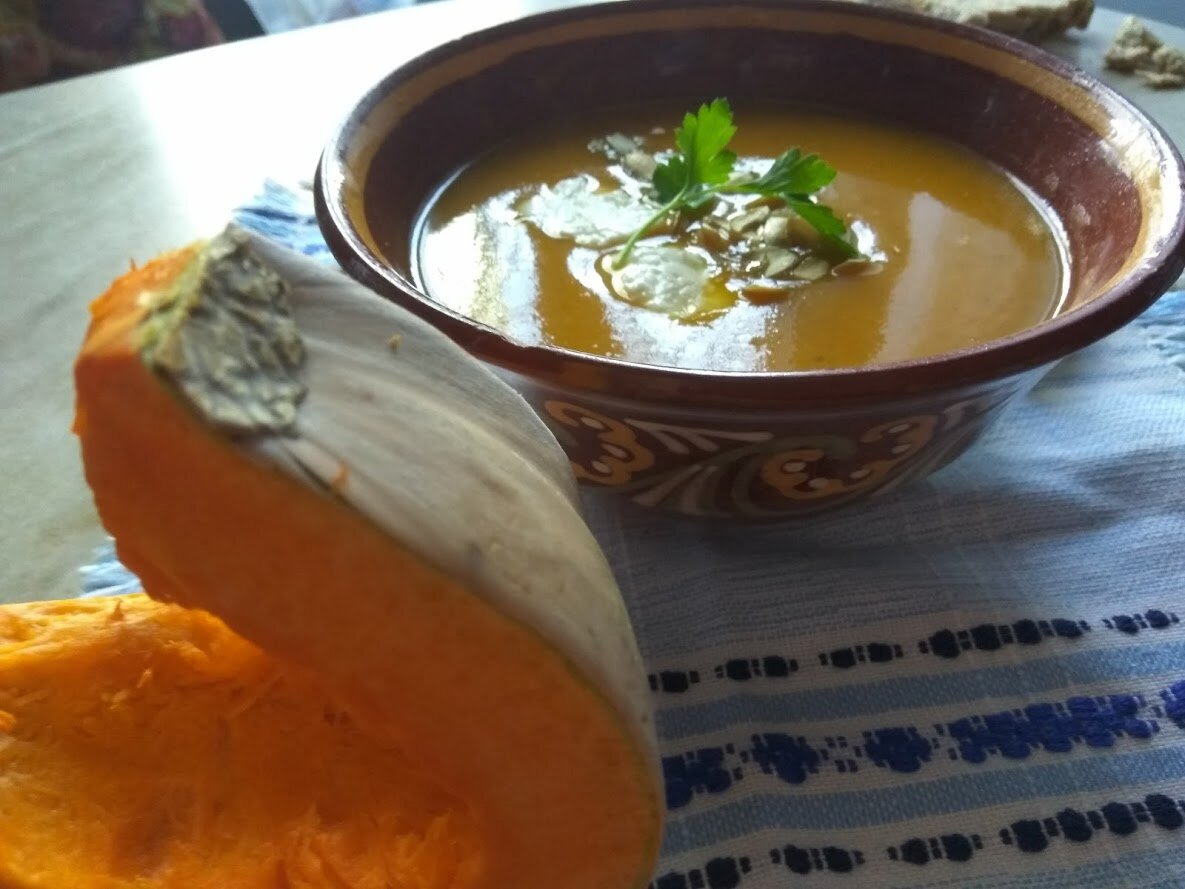 Тыквенный суп-пюре. Фото Светы Давыдовой