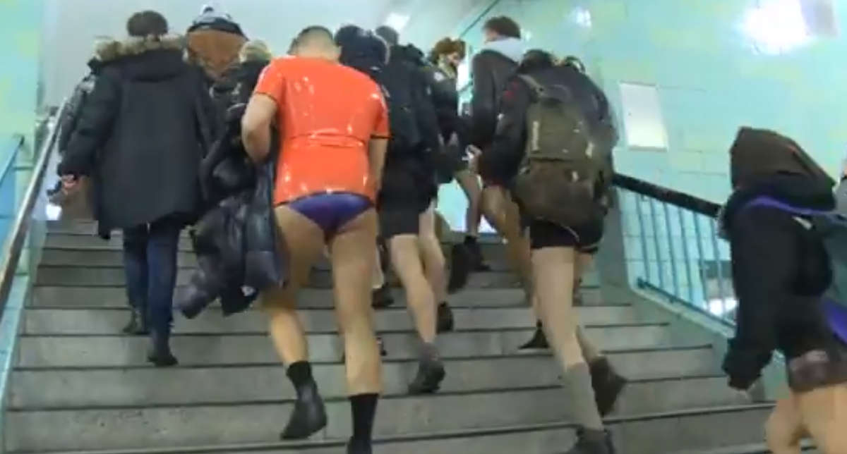 No Pants Subway Ride