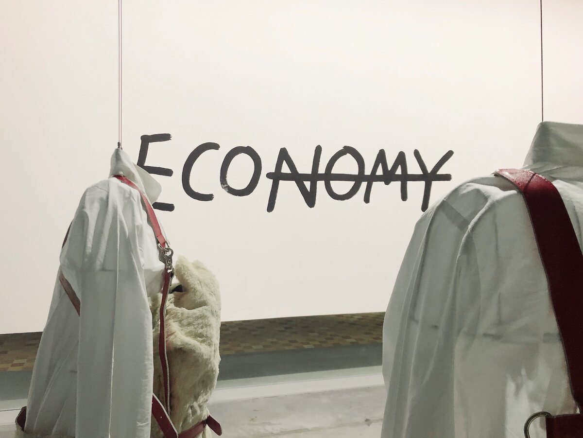 (Выставка "Грядущий мир: Экология как новая политика 2030-2100". Музей современного искусства "Гараж".)