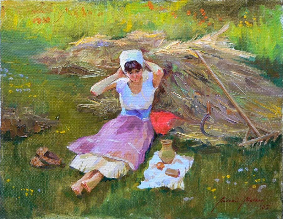 После сенокоса. Художник Андрей Маркин