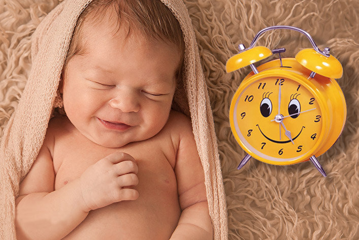 Грудничку необходим четкий распорядок дня!