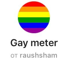 Данная масочка подскажет вам по вашему face на сколько процентов вы гей.🏳️‍🌈