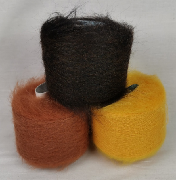 набор мохера разного цвета