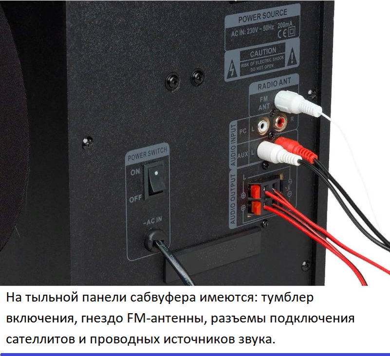 Какие подключения колонки Обзорчик на Sven MS-2250 Злой Звукореж Дзен