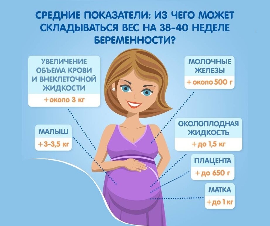 Почему женщина прибавляет вес при беременности?