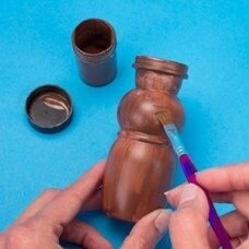 Бутылочку от йогурта,  для более насыщенного цвета, перед покраской,  можно немного зашкурить.
