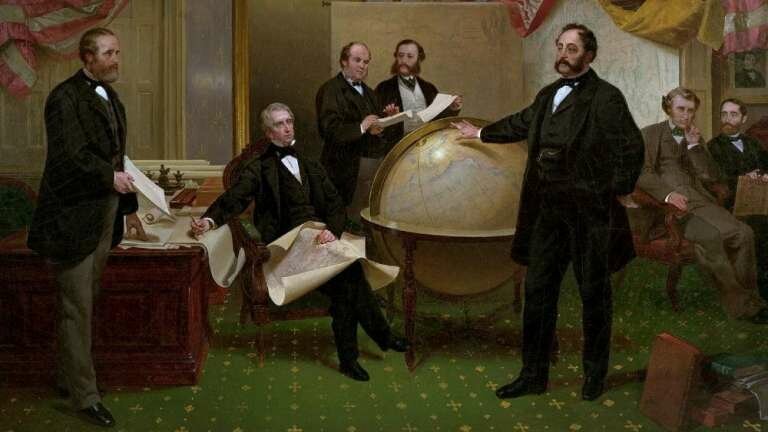 Подписание сделки о продаже полуострова