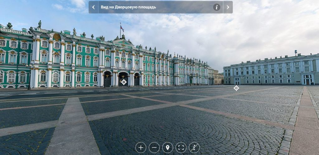 Виртуальная экскурсия, вид на Дворцовую площадь