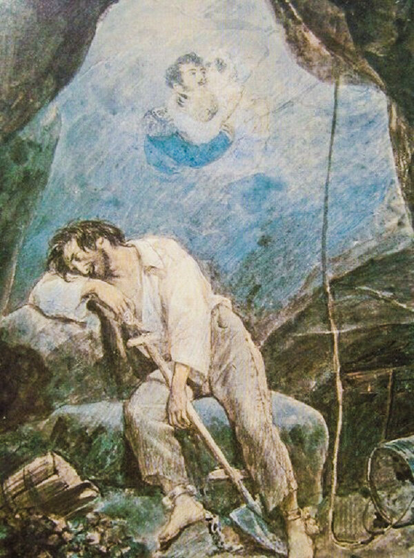 Сон декабриста Волконского. Источник: книга «Декабристы и Сибирь»