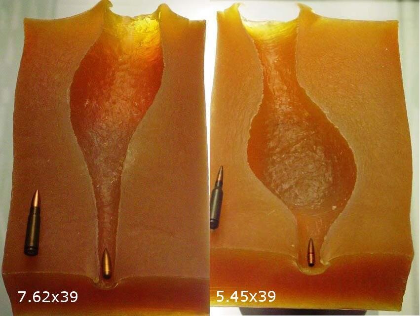 45 62. Баллистический гель 5.45 7.62. Пуля 5.45 в баллистическом геле.