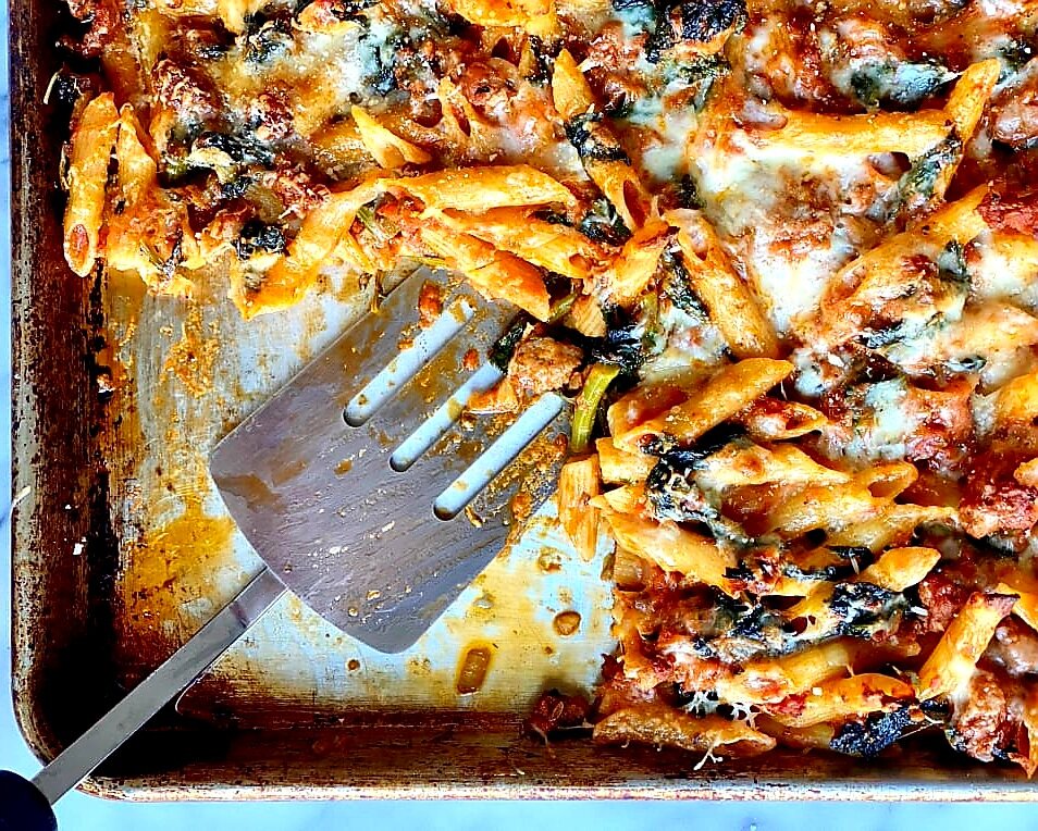 Пирог с макаронами