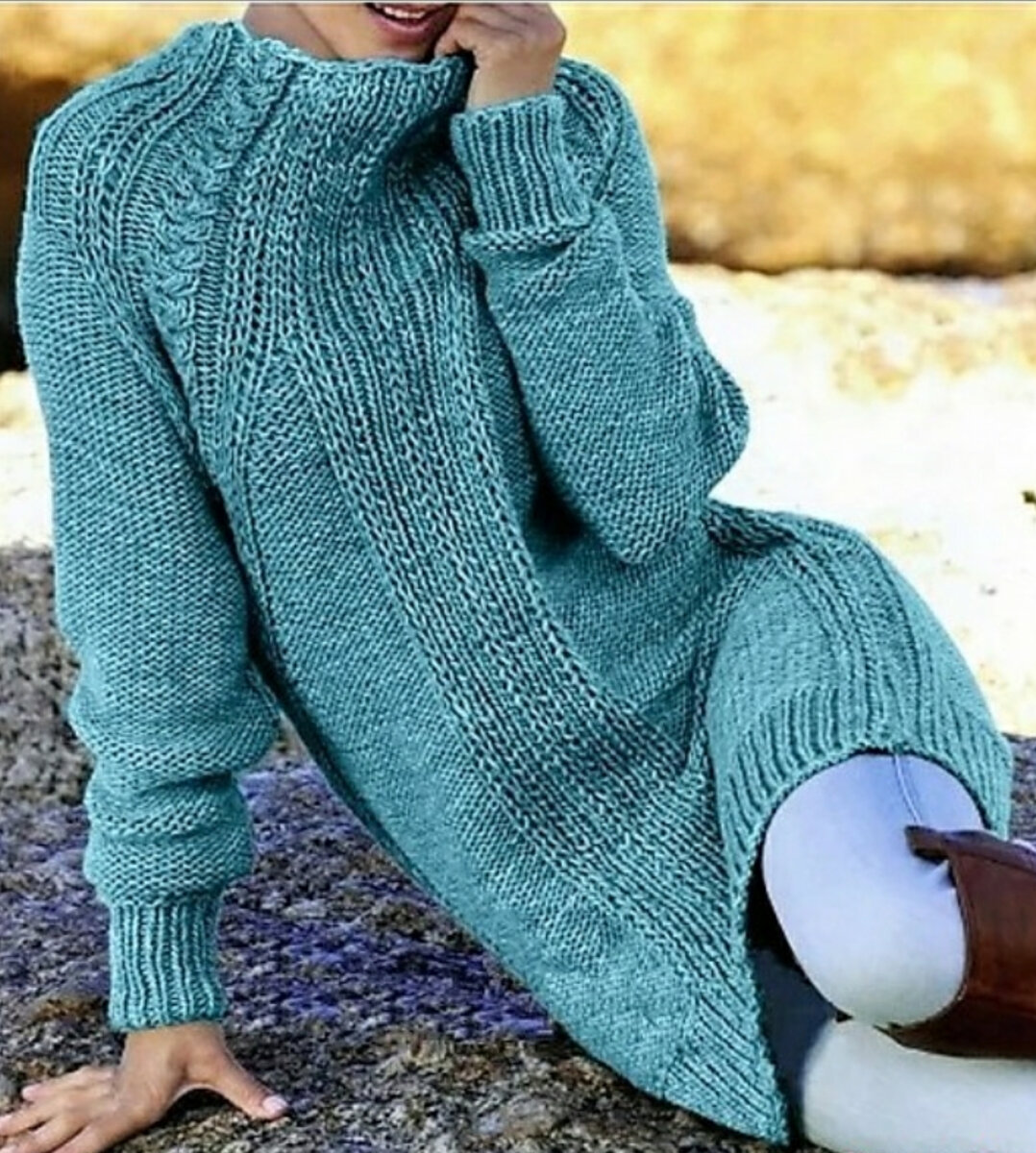 Платье спицами.