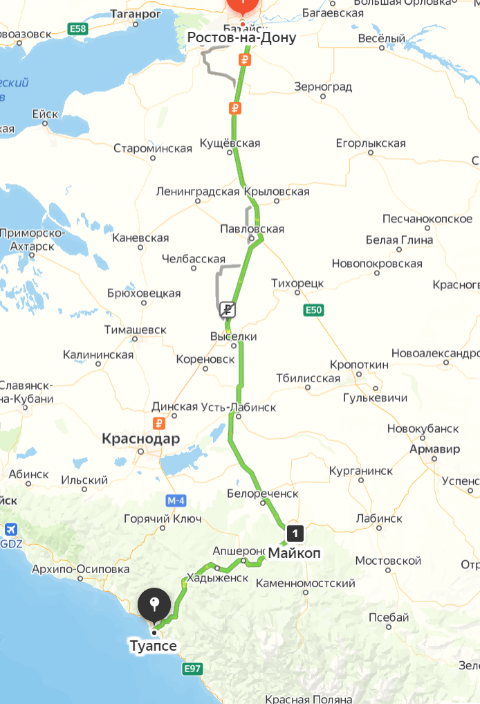 Наш примерный маршрут