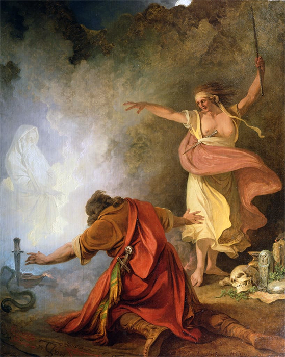Филипп Якоб Лютербург. Саул и  Аэндорская волшебница, 1791