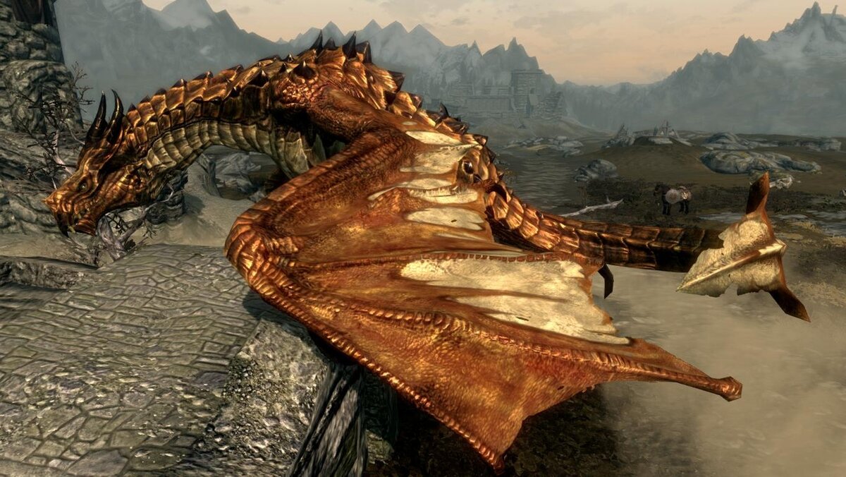 Skyrim serpentine Dragon