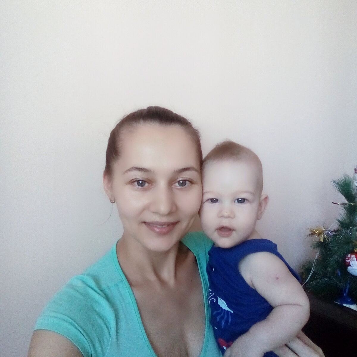 С сыном Лукой