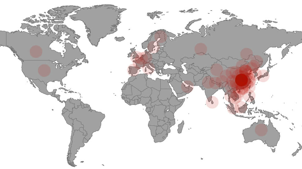 Карта коронавируса мира