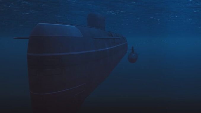 "Мертвая зона" подводной лодки, иллюстрация