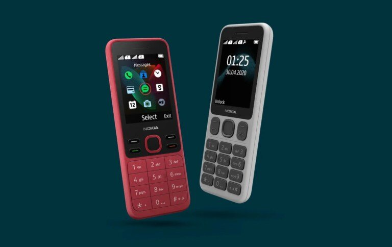 Nokia 150 (2020) слева и Nokia 125 (справа)