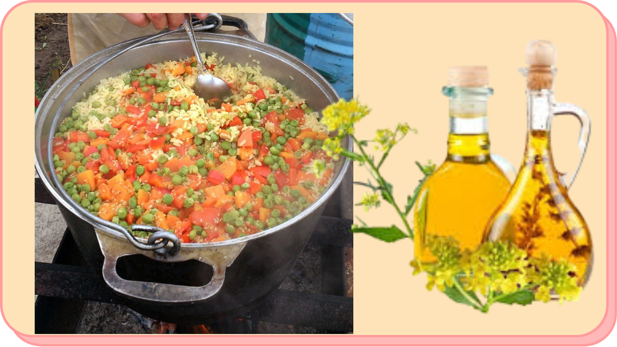 Плов вегетарианский на нерафинированном рыжиковом масле - очень вкусно