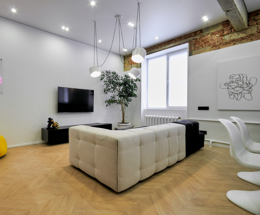 Люстра паук точечные светильники.