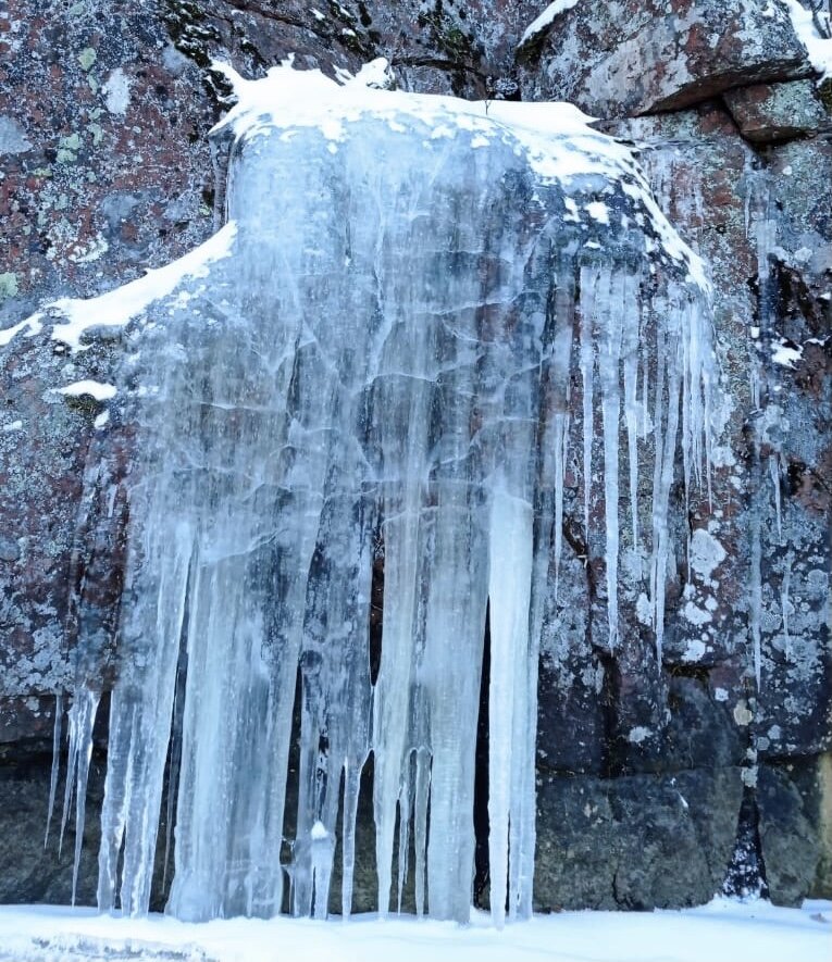 водопадики наши замерзли