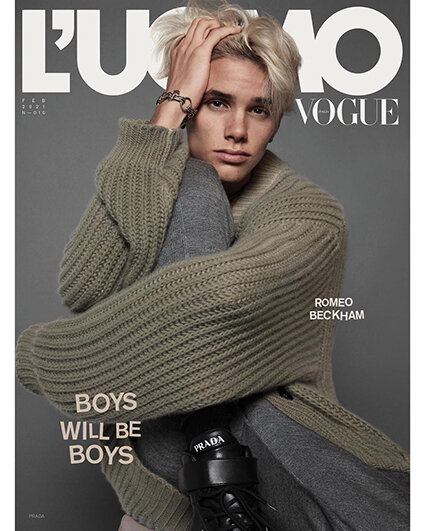 Ромео Бекхэм на обложке L'Uomo Vogue