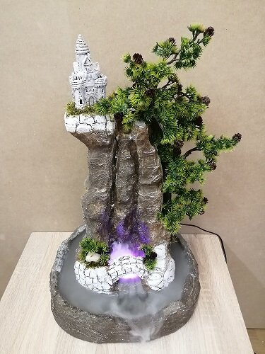 Настольный фонтан "Замок на откосе" в подарок сыну