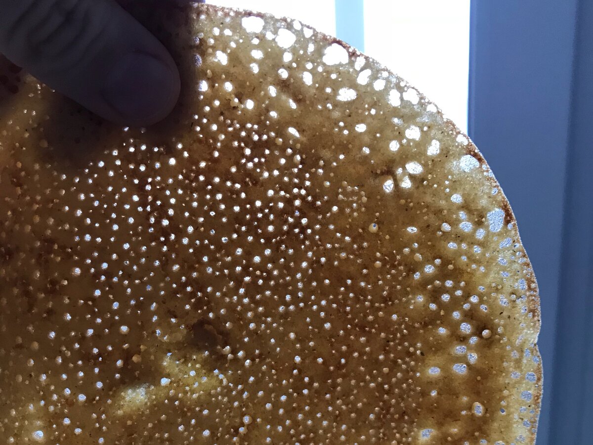 Вот такие ажурные блинчики получаются