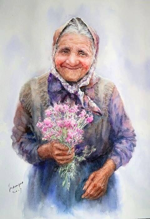 И слов не надо. Бабушка (рисунок: Яндекс)