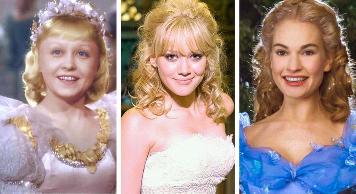 © Золушка / Ленфильм, © A Cinderella Story / Warner Bros., © Cinderella / Walt Disney Pictures