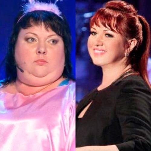 Вымысел и правда В народе ходит немало легенд о волшебном преображении комедиантки. И самая распространенная из них – о том, что героиня нашего сегодняшнего поста сделала себе резекцию желудка – проще говоря, удалила часть желудка.

Вообще, часто встречается мнение о том, что без хирургов здесь явно не обошлось, и, что самое интересное, сама артистка лояльно относится к хирургическому вмешательству, заявив в одном из интервью о том, что

«Как ни крути, оно необходимо, чтобы убрать все растяжки».

 

Как жить с избыточным весом
Между тем, секрет ее нового образа кроется совсем не в скальпеле хирурга. Об истории своего похудения она во всех интервью рассказывает примерно следующее.

«До 38 лет она мало обращала внимания на свой вес – жила по инерции и никогда не комплексовала, пока не начались проблемы со здоровьем. Но она мирилась с тем, что ее часто беспокоит одышка, потливость, что на ее размер все труднее найти одежду и обувь, и даже спину в ванной из-за своей неповоротливости она сама себе не может помыть.

Серьезный сигнал она получила от врачей, которые делали ей операцию по пересадке нерва в стопе – ей было сказано, что восстановление может занять длительное время, а лишний вес лишь усугубляет ситуацию. Это послужило толчком к тому, чтобы, наконец, заняться собой.»

 

Цифры на весах
Дело в том, что к моменту начала своего похудения Картункова весила ни много ни мало 151 кг. Ранее, по ее словам, она уже перепробовала самые разные способы – становилась веганом, увлекалась сыроедением, сидела на голодных диетах.

Но ничего так и не смогла добиться. Однако на этот раз она подошла к делу серьезно, и в результате за два года похудения девушка рассталась с 83,5 кг. Ушли они не просто так, для этого потребовались недюжинная сила воли и упорство.

 

Но результат того стоил – сегодня Ольга чувствует себя прекрасно, довольна тем, что смогла превозмочь себя и тем самым изменить свою жизнь. Для всех тех, кто хочет последовать ее примеру, она уверенно заявляет, что возможно все – стоит только очень захотеть.

Но, как же ей это удалось? Ведь судя по многочисленным телепередачам и шоу, а также по фото, которые она размещает в своем Instagram, выглядит артистка сегодня просто великолепно!

Секретное похудение
По словам Ольги, все выглядело примерно так.

Визит к врачу
Первым делом она пошла к врачу-эндокринологу, ведь, как показал ее предыдущий опыт, такой избыточный вес так просто уходить не хотел. Мало того, его наличие явно свидетельствовало о нарушениях обменных процессов в организме.