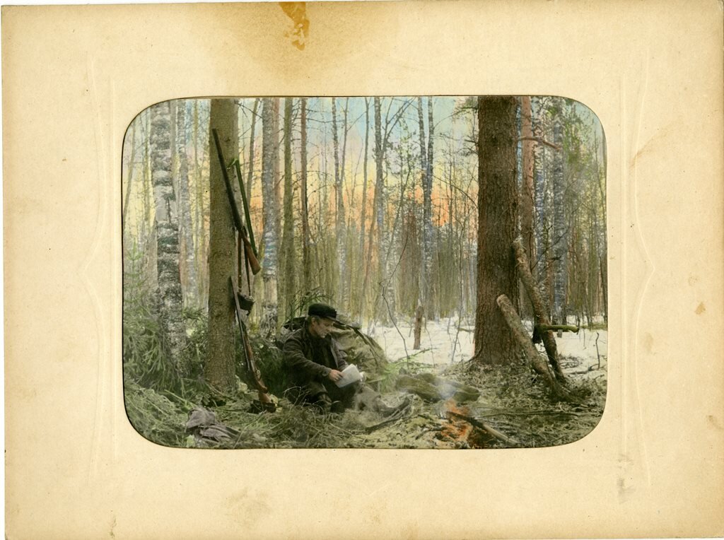 Ночлег в лесу. Из архива семьи Кочиных