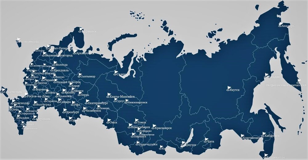 Какой город находится в географическом центре России | Границы условные ...