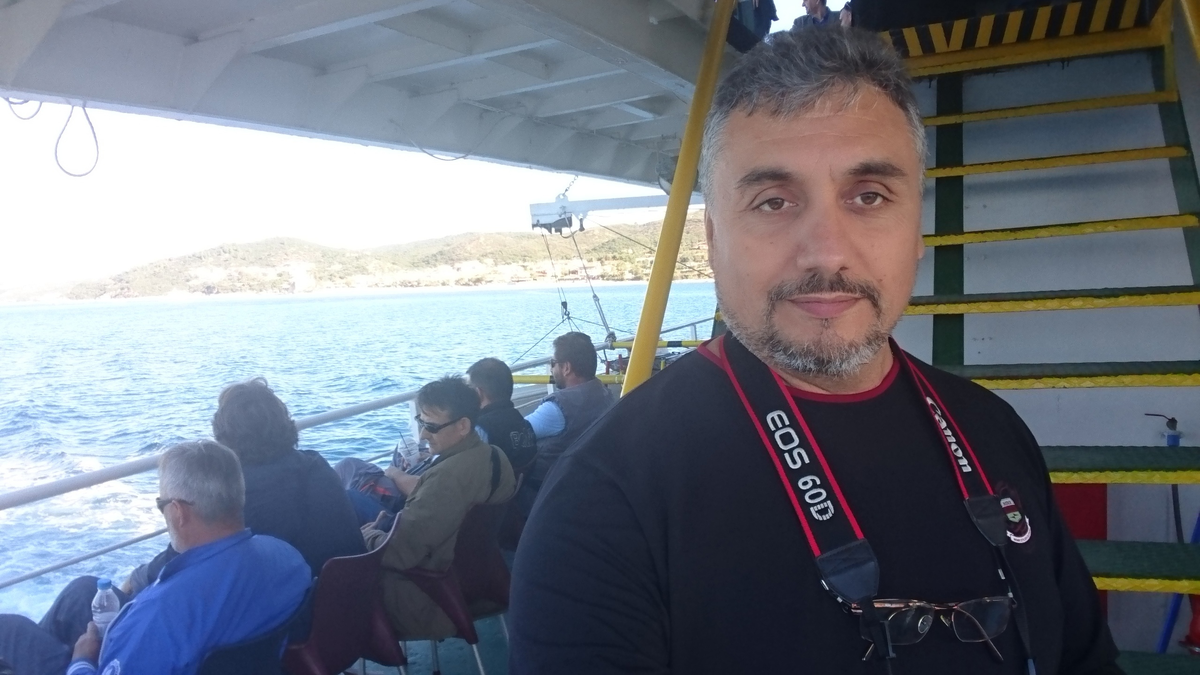 На пароме. Фото из личных архивов.