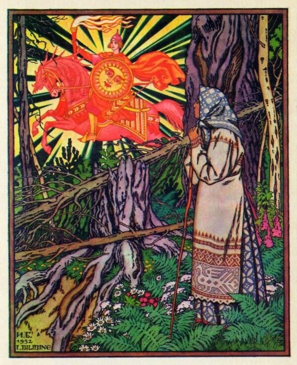 Иван Билибин. Иллюстрация к сказке "Василиса Прекрасная"