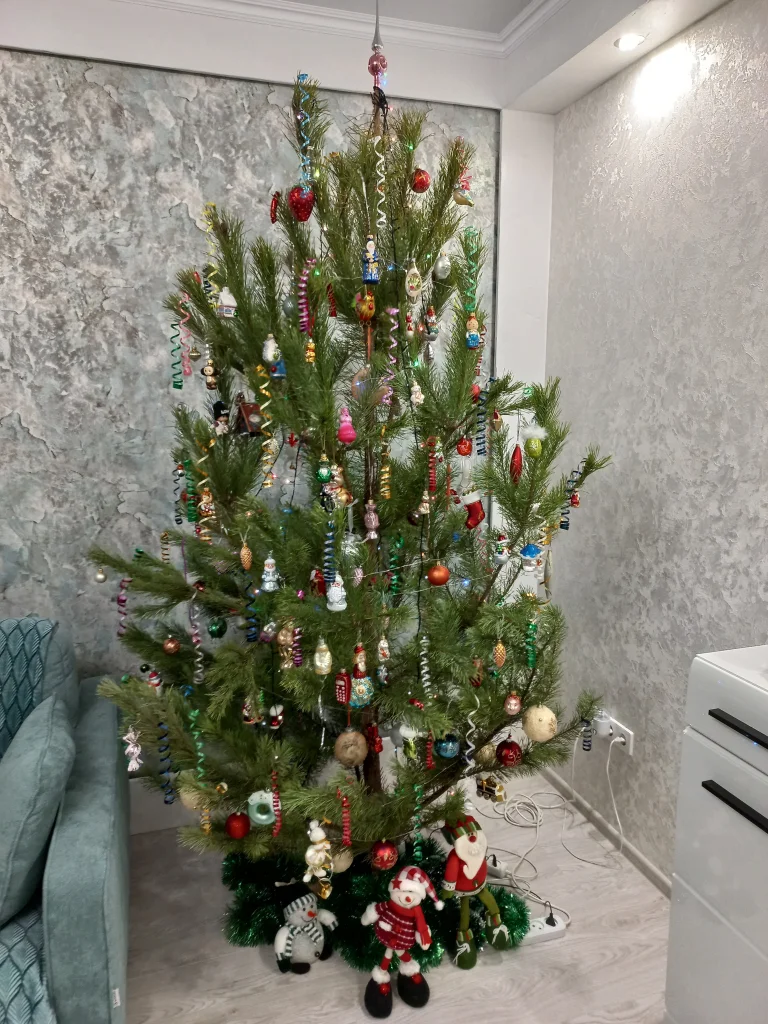 С Новым годом! Моя ёлочка. Фото автора