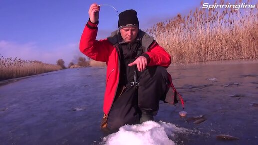 Ловля красноперки зимой видео