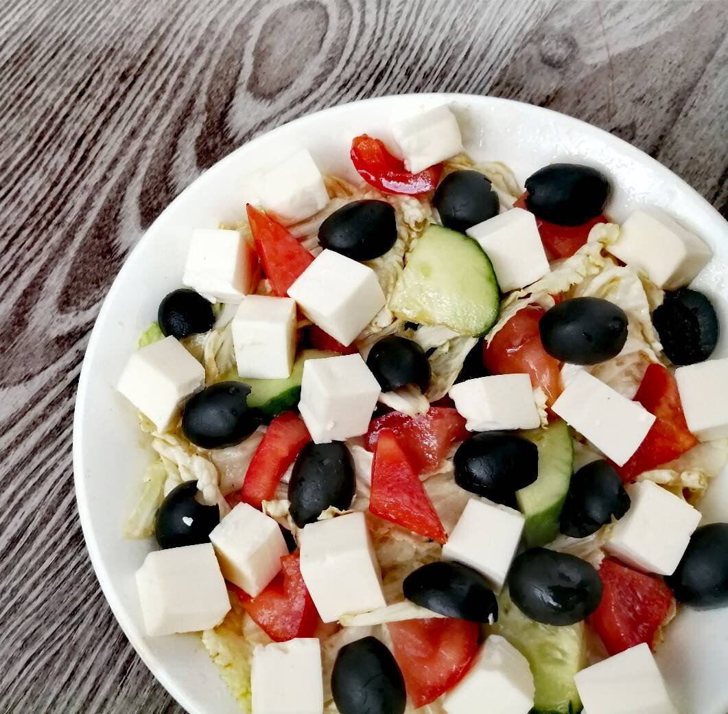 Греческий салат - рецепт классический с пошаговыми фото | Меню недели