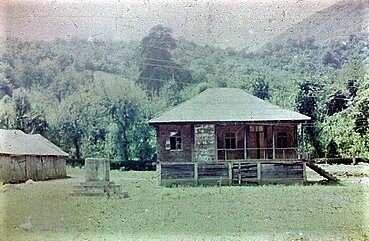Дом семьи Берии в Мерхеули. Фото 1973 г.